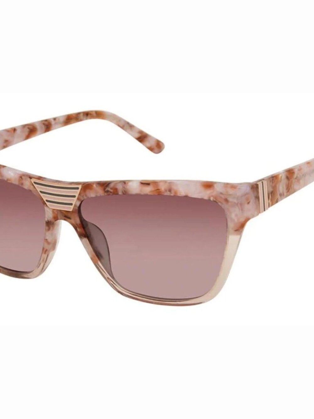 Gwen Stefani L.A.M.B. LA573 Blush Marble Frame / Pink Gradient Lens Sunglasses